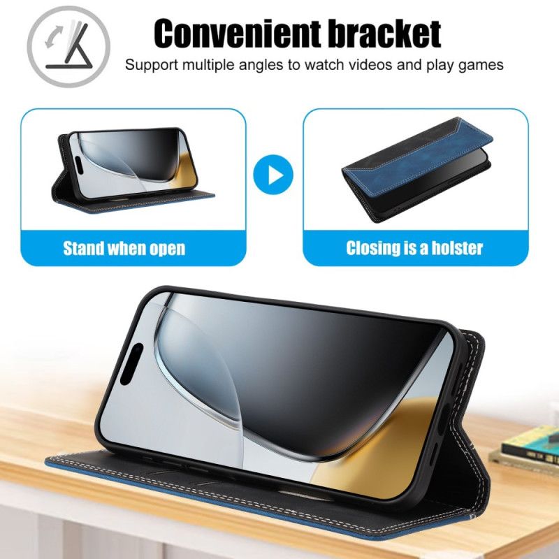 Folio-fodral Oneplus 15 Tvåfärgat Rfid-skydd