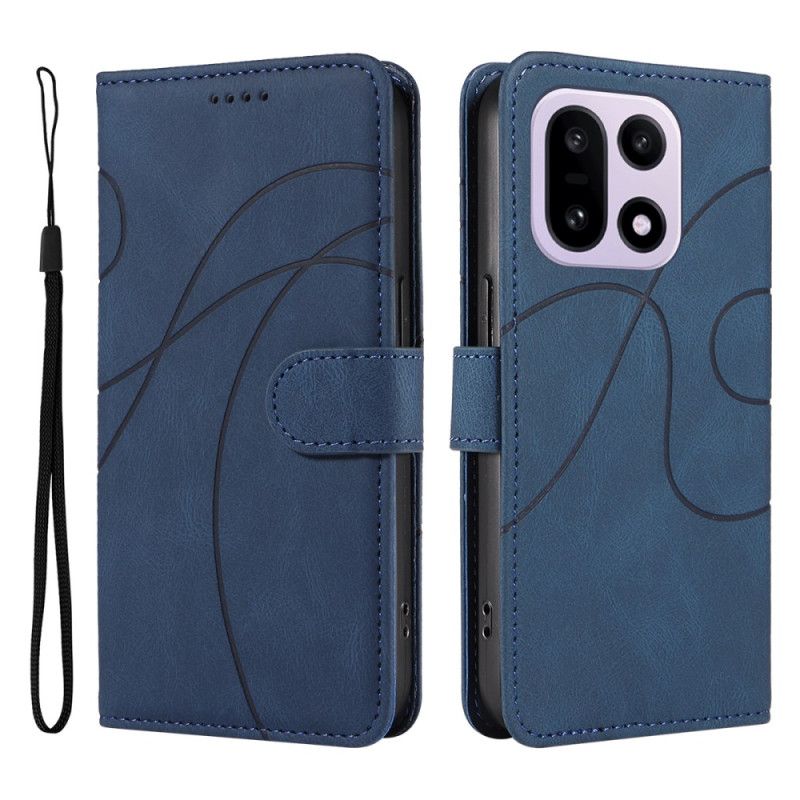 Läderfodral Oneplus 15 Telefonfodral Krusning