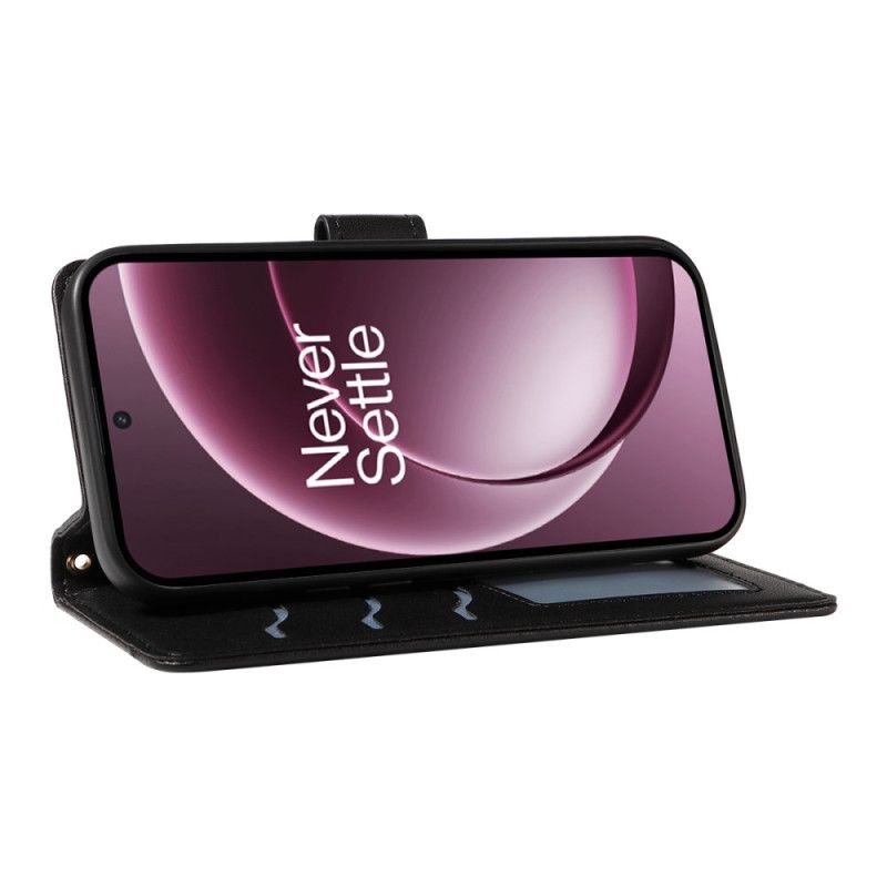 Läderfodral Oneplus 15 Telefonfodral Quiltad Med Axelrem Och Rem