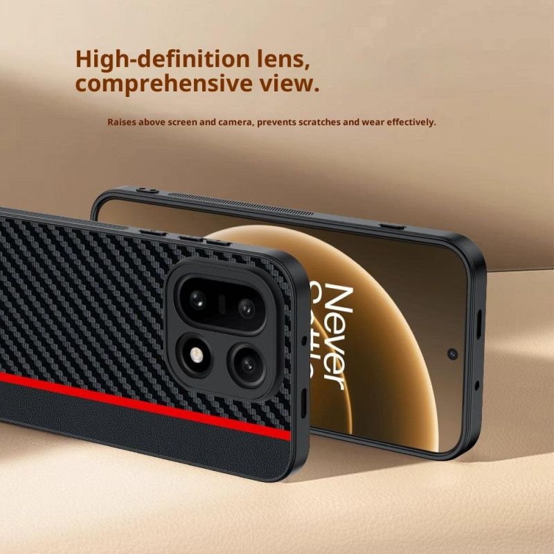 Skal För Oneplus 15 Kolfiberstruktur