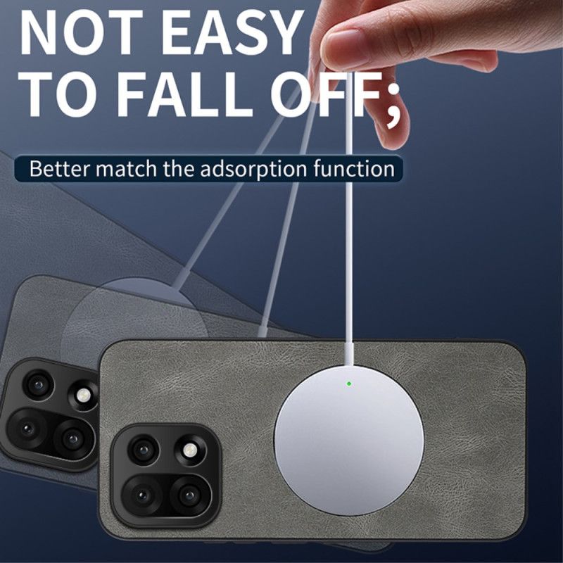 Skal Oneplus 15 Telefonfodral Magsafe-lädereffekt