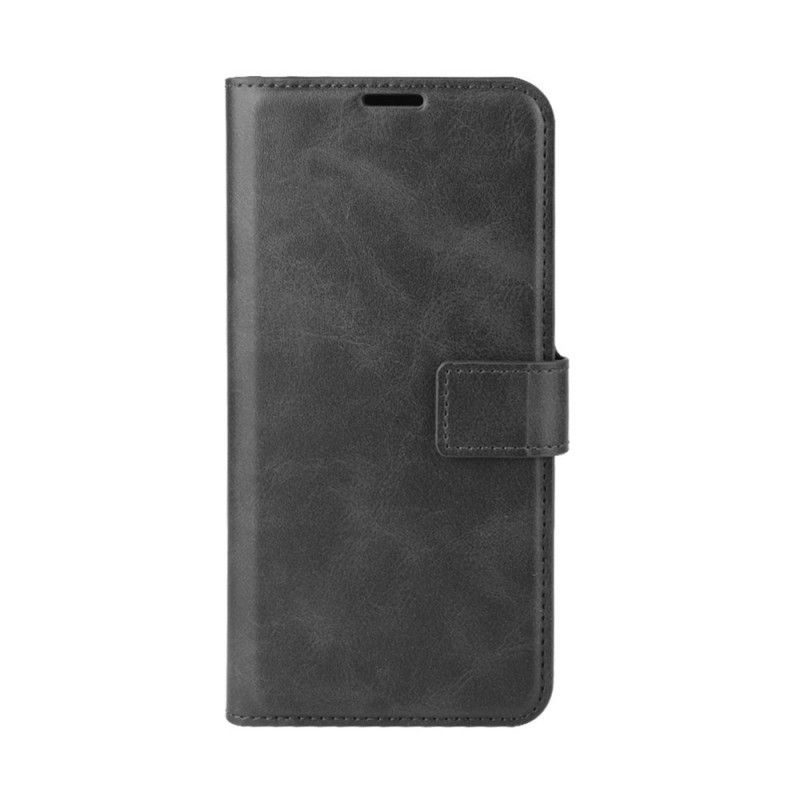 Fodral Samsung Galaxy A02s Svart Smalt Konstläder