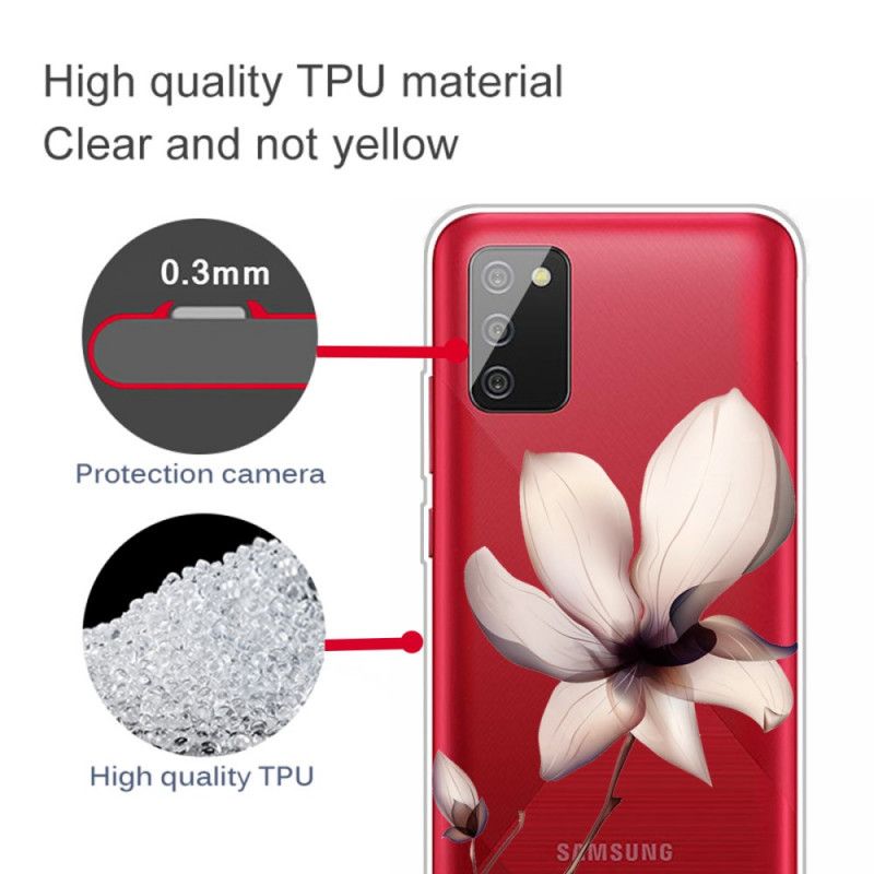 Skal Samsung Galaxy A02s Mobilskal Premium Blommigt