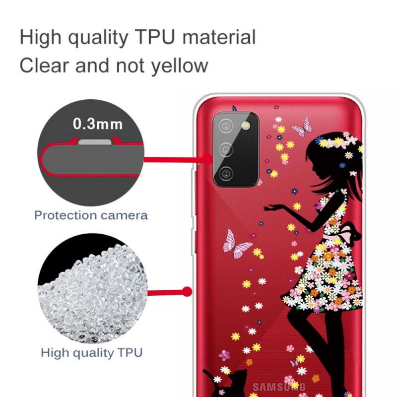 Skal Samsung Galaxy A02s Mobilskal Vackert Blomhuvud
