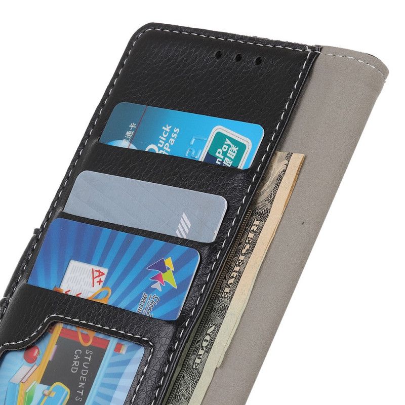 Fodral för Sony Xperia L4 Svart Retrosytt Konstläder