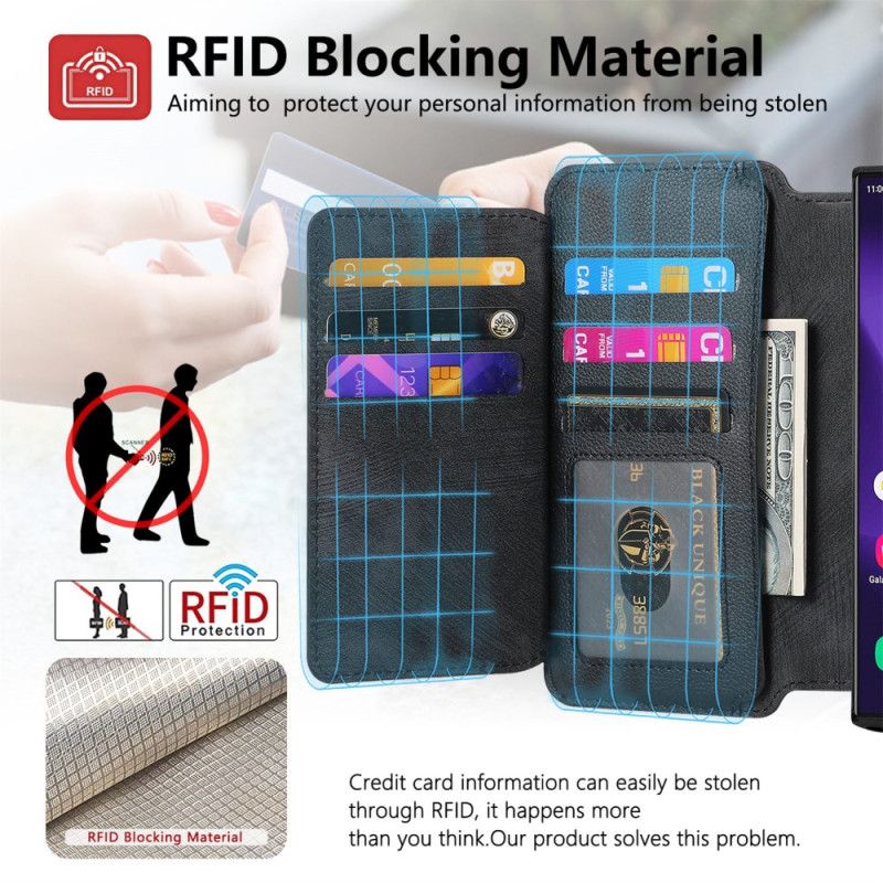 Fodral För Samsung Galaxy S25 Ultra 5g Magnetiskt Fodral Avtagbart