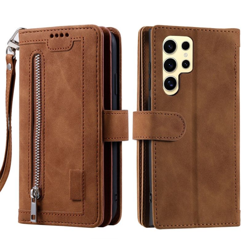 Fodral Samsung Galaxy S25 Ultra 5g Dragkedja-plånbok