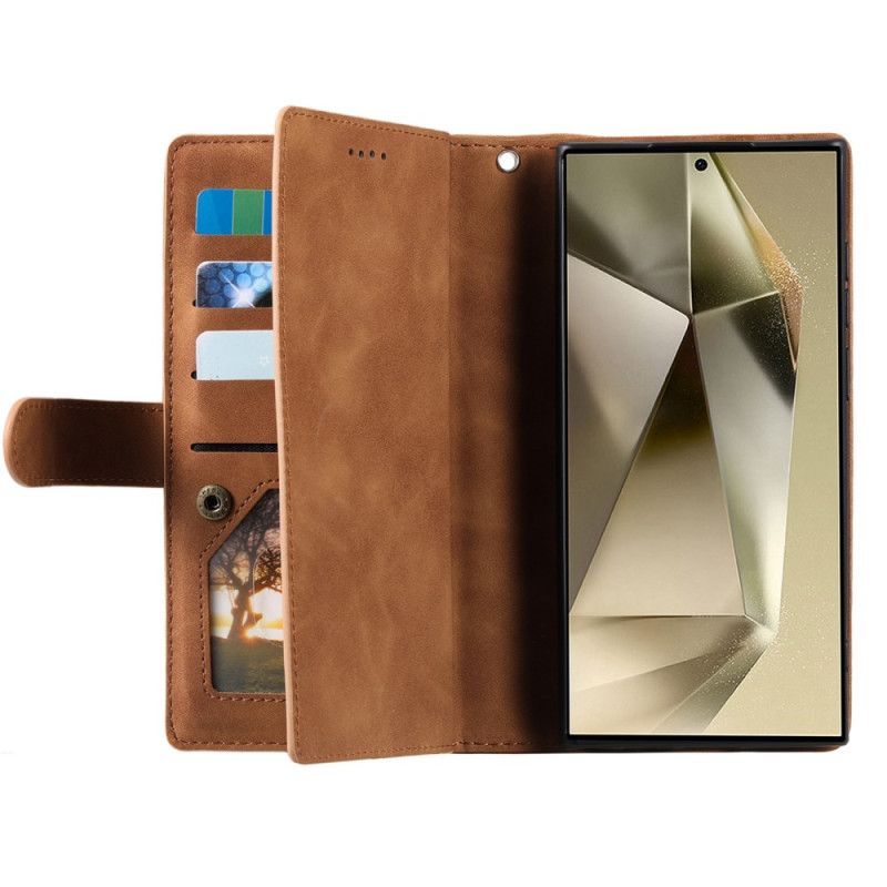 Fodral Samsung Galaxy S25 Ultra 5g Dragkedja-plånbok