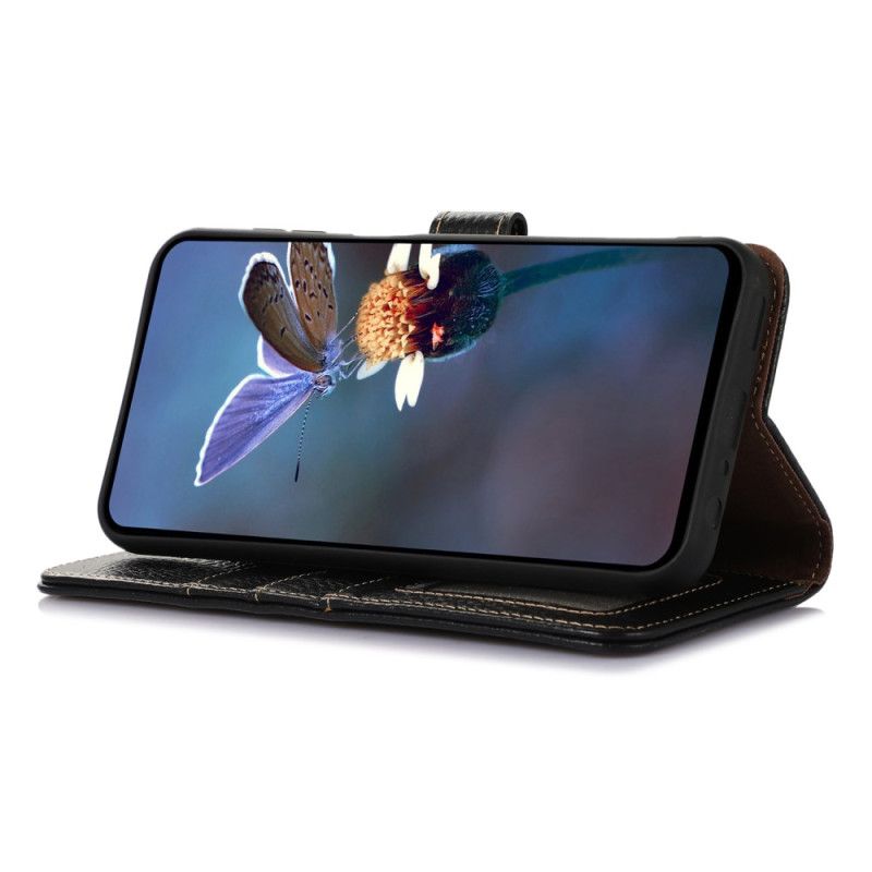 Fodral Samsung Galaxy S25 Ultra 5g Litchiläder Med Rfid-blockering