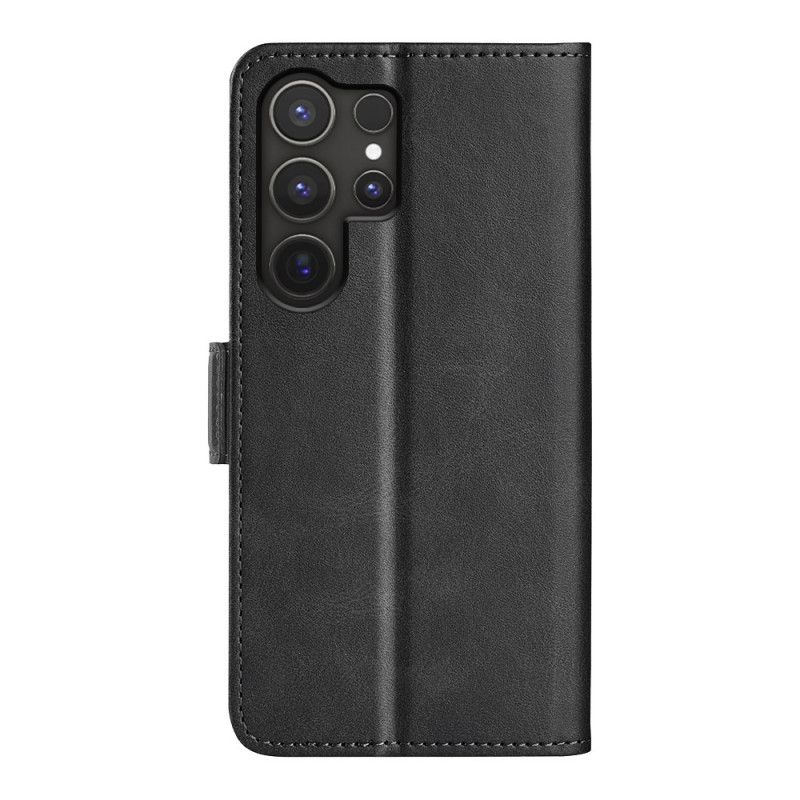 Läderfodral Samsung Galaxy S25 Ultra 5g Telefonfodral Dubbelspänne