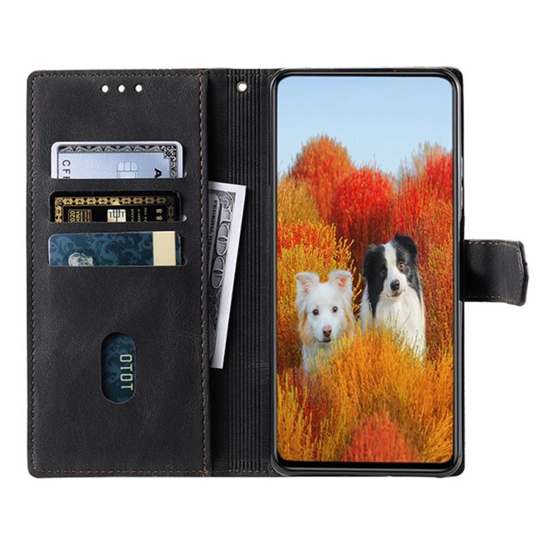 Läderfodral Samsung Galaxy S25 Ultra 5g Telefonfodral Tvåfärgad Rfid-plånbok I Mockastil Med Rem