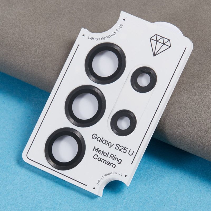 Metalllinsskydd För Samsung Galaxy S25 Ultra 5g Elektropläterat Och Härdat Glas