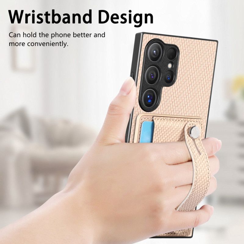 Skal För Samsung Galaxy S25 Ultra 5g Korthållare Och Stativ För Rem