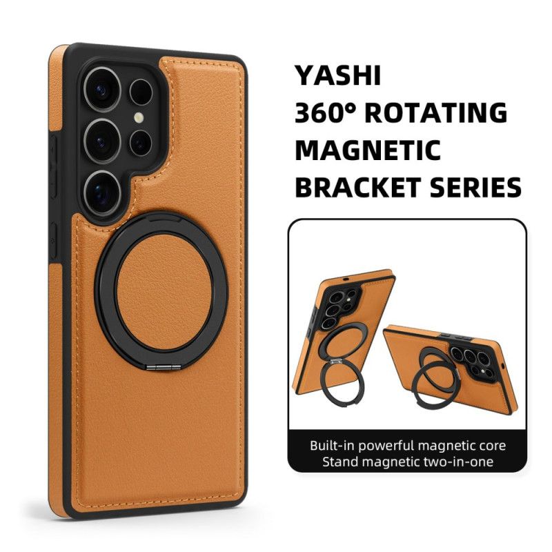 Skal För Samsung Galaxy S25 Ultra 5g Magnetisk Med Roterande Stativ
