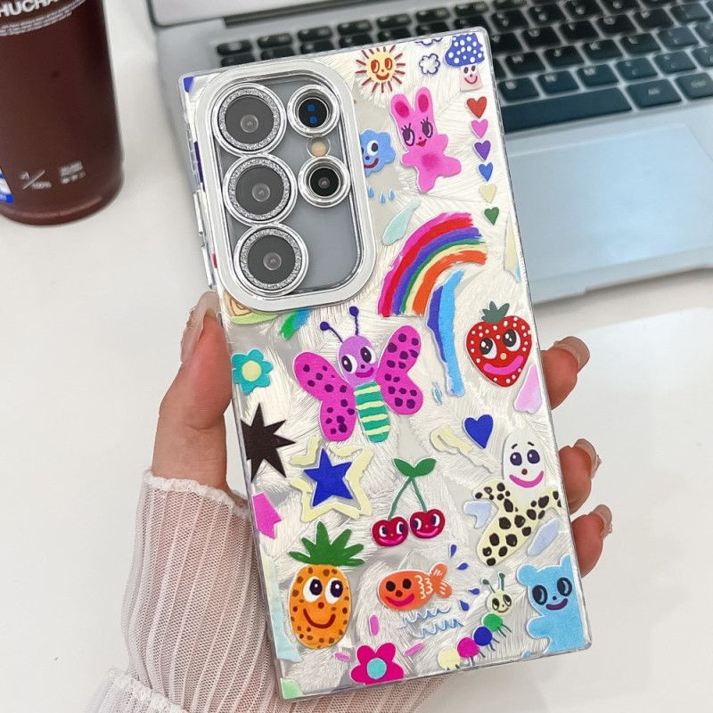 Skal För Samsung Galaxy S25 Ultra 5g Roliga Fjärilar