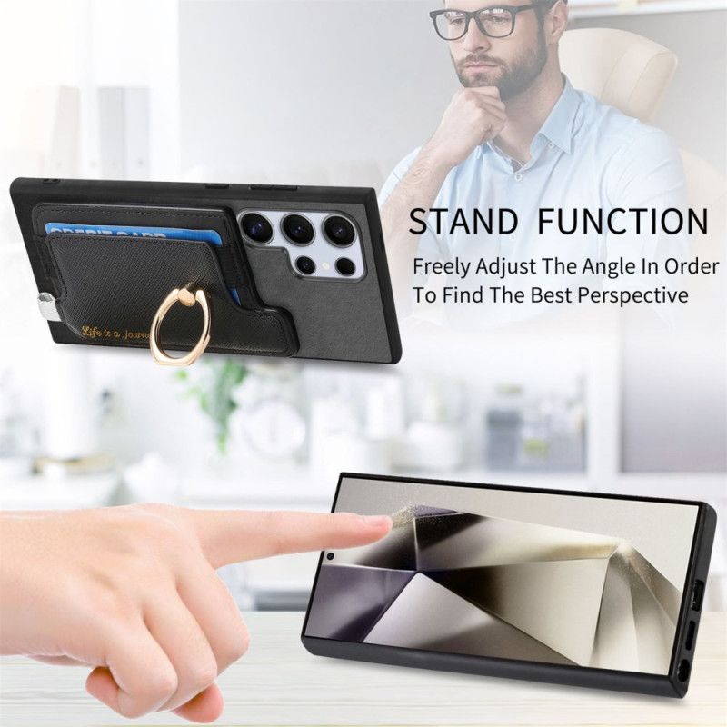 Skal Samsung Galaxy S25 Ultra 5g Avtagbar Korthållare I Mockastil