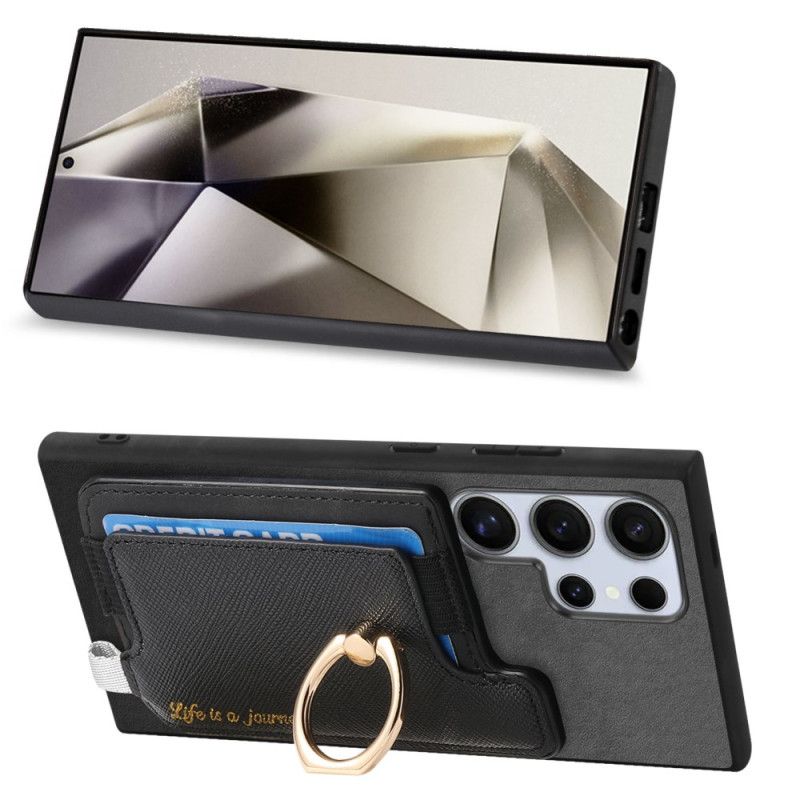 Skal Samsung Galaxy S25 Ultra 5g Avtagbar Korthållare I Mockastil