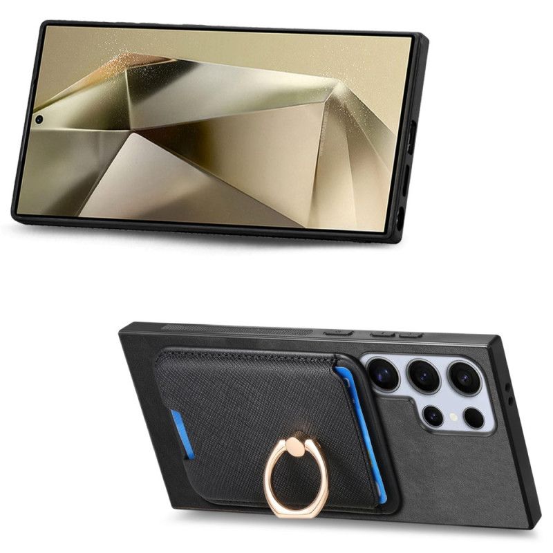 Skal Samsung Galaxy S25 Ultra 5g Avtagbar Magnetisk Korthållare Och Stativ