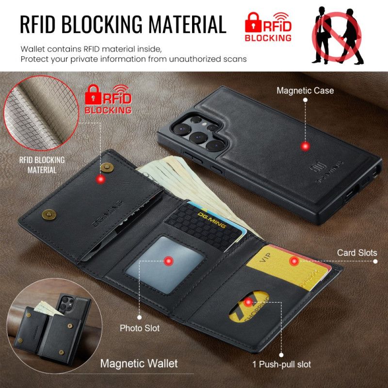 Skal Samsung Galaxy S25 Ultra 5g Avtagbar Magnetisk Plånbok