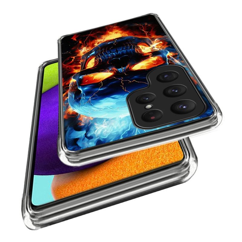 Skal Samsung Galaxy S25 Ultra 5g Flammande Dödskalle