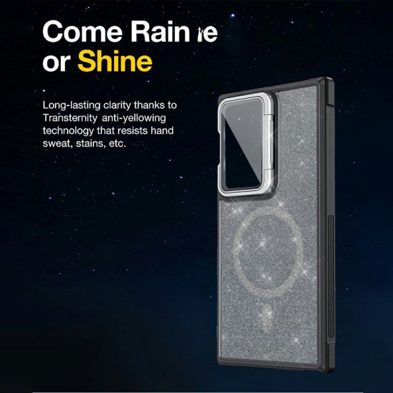 Skal Samsung Galaxy S25 Ultra 5g Glitter Med Inbyggt Stativ