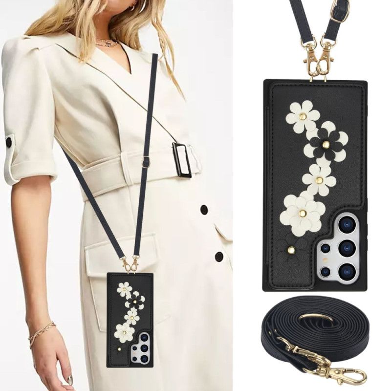 Skal Samsung Galaxy S25 Ultra 5g Korthållare Med Snodd Och Axelrem