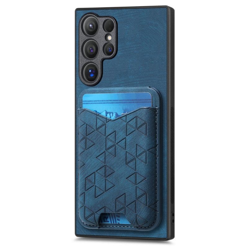 Skal Samsung Galaxy S25 Ultra 5g Korthållare Och Stativ Med Tryckt Mönster