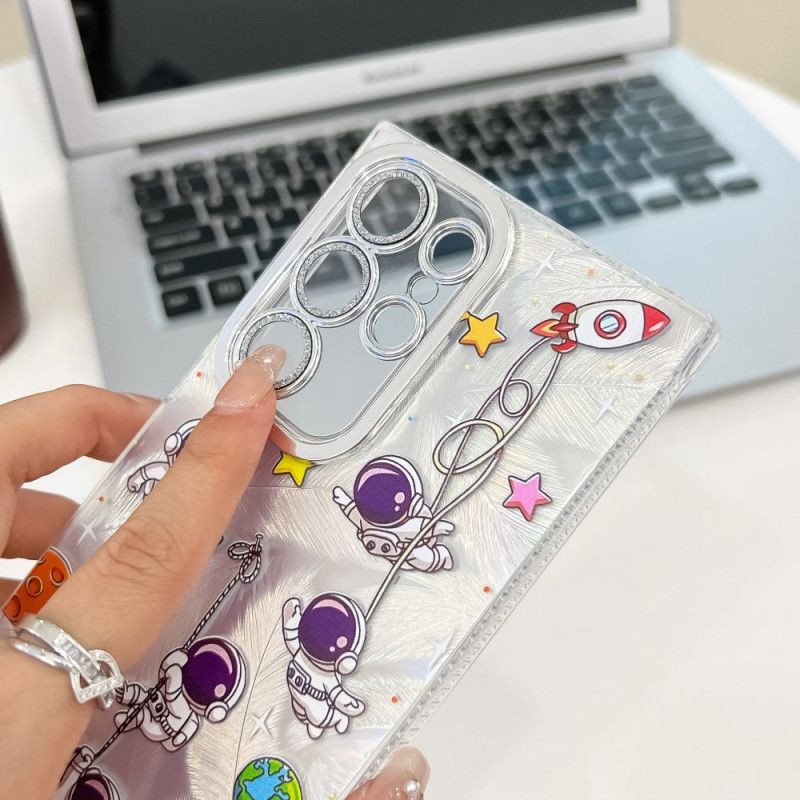 Skal Samsung Galaxy S25 Ultra 5g Roliga Dinosaurier Med Linsskydd