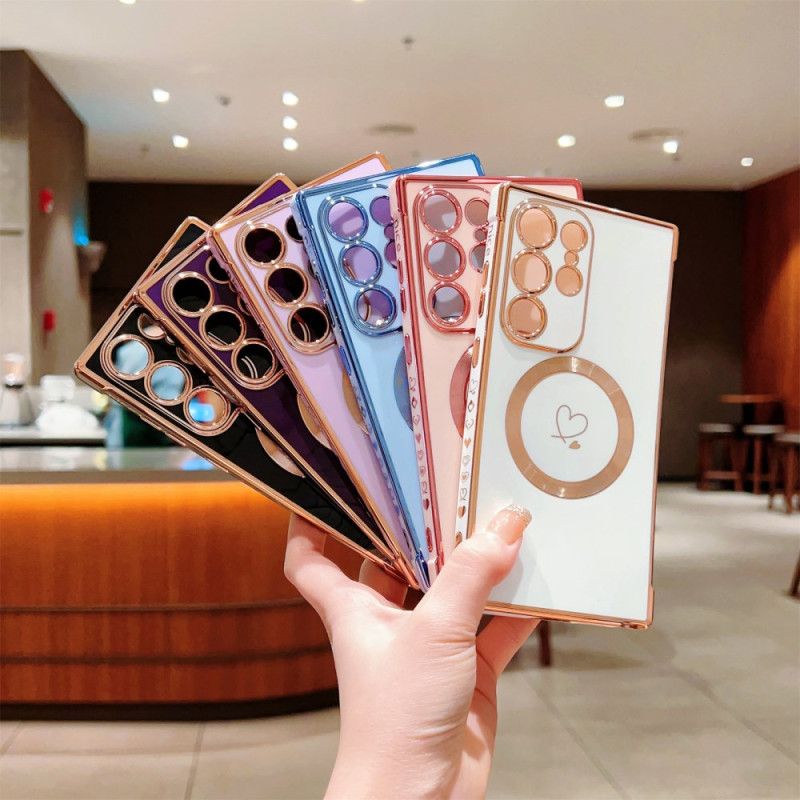 Skal Samsung Galaxy S25 Ultra 5g Telefonfodral Kompatibel Med Tonat Magsafe-material