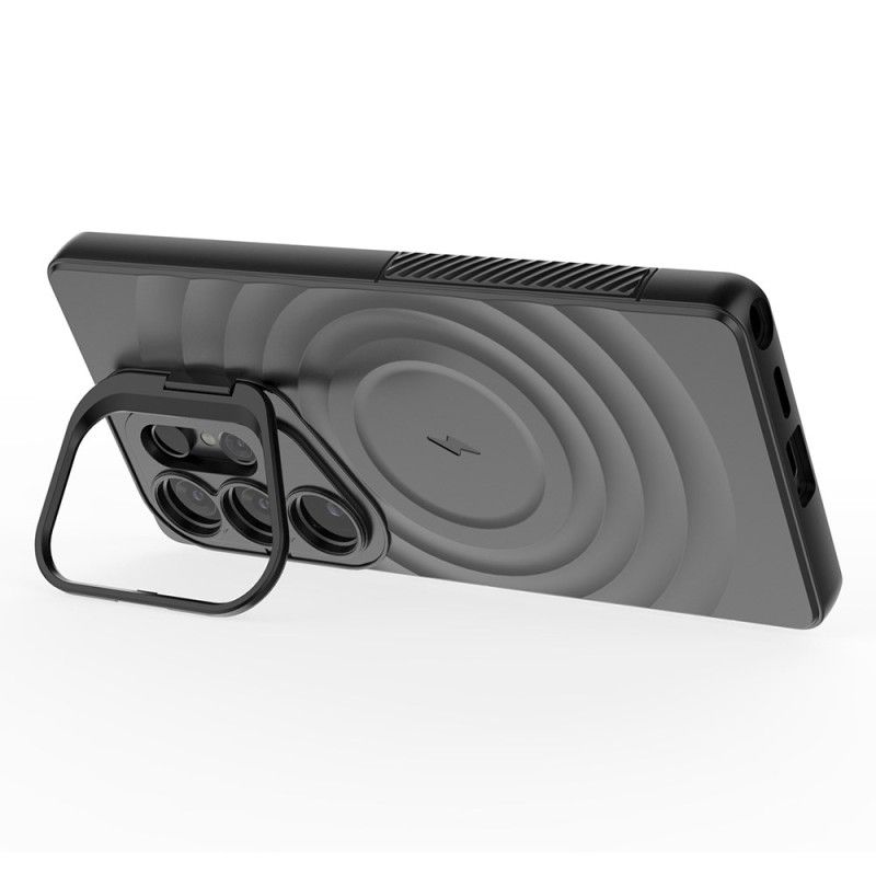 Skal Samsung Galaxy S25 Ultra 5g Telefonfodral Magsafe-kompatibel Vågig Design Med Stativ