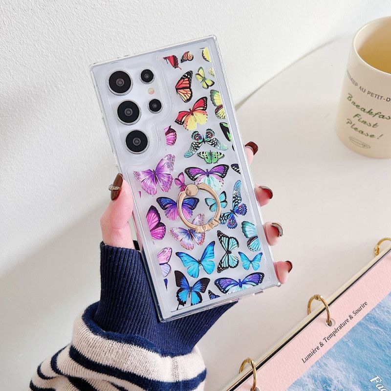 Skal Samsung Galaxy S25 Ultra 5g Telefonfodral Mönstrad Ringhållare