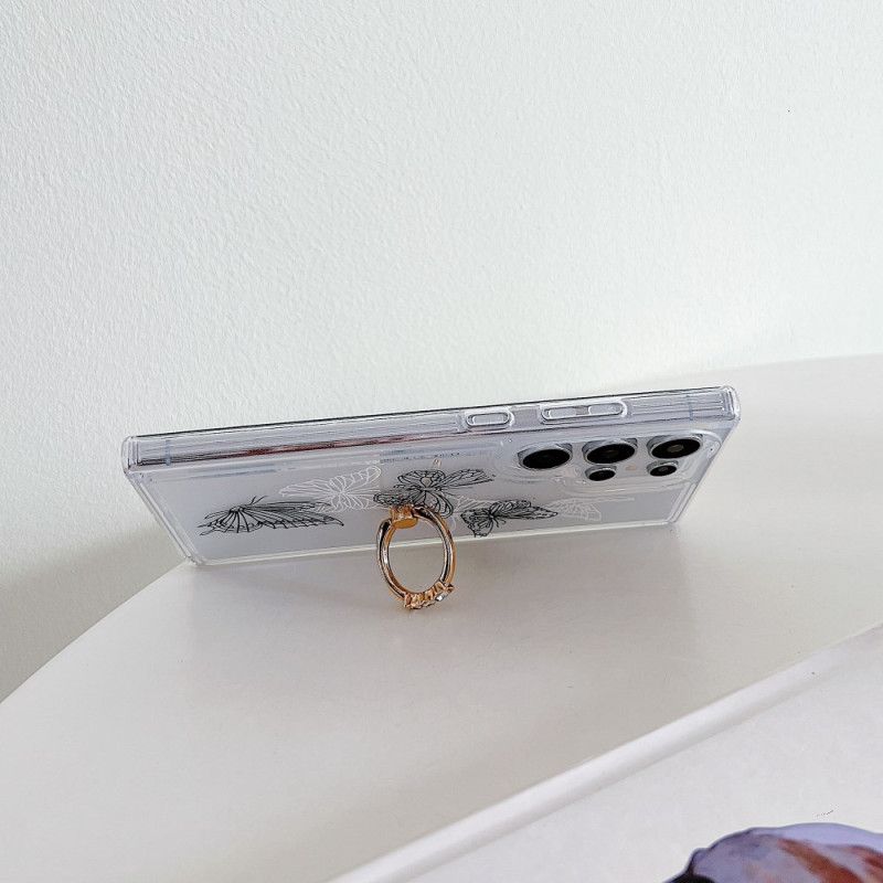 Skal Samsung Galaxy S25 Ultra 5g Telefonfodral Mönstrad Ringhållare