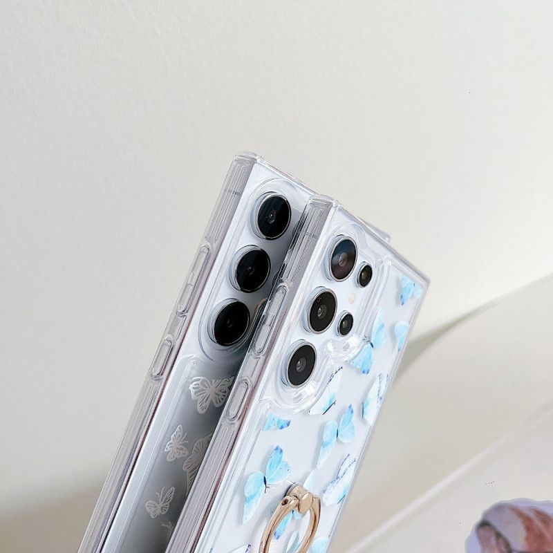 Skal Samsung Galaxy S25 Ultra 5g Telefonfodral Mönstrad Ringhållare