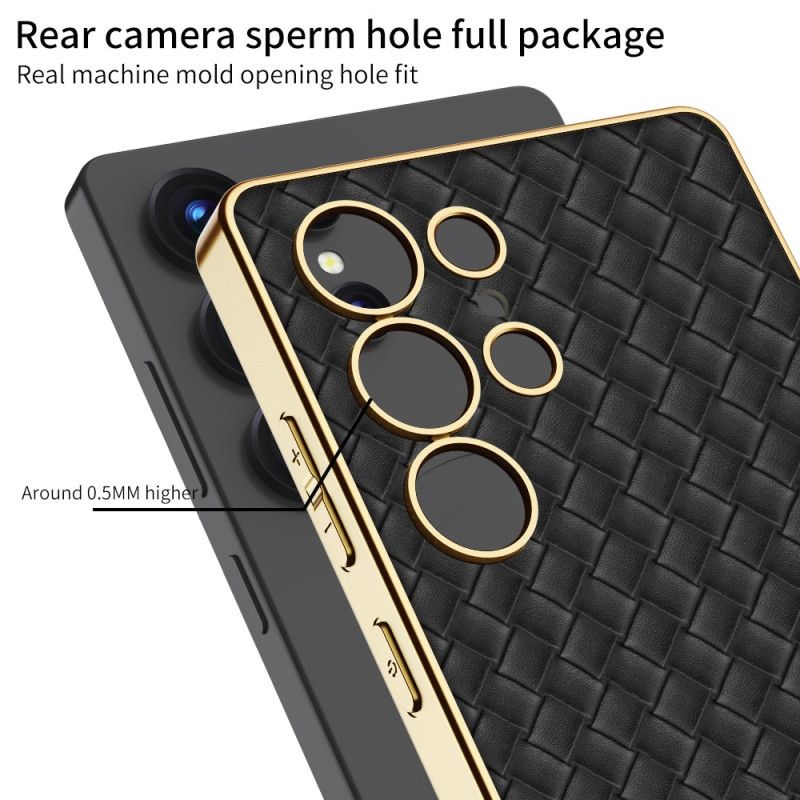 Skal Samsung Galaxy S25 Ultra 5g Telefonfodral Vävd Textur