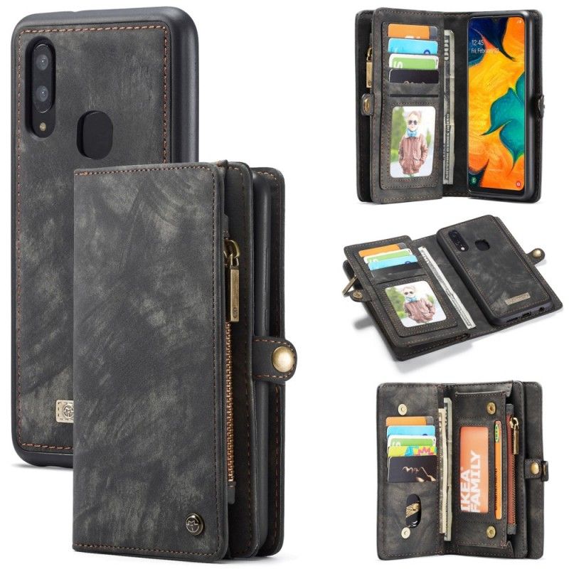 Fodral Samsung Galaxy A40 Svart Avtagbart Caseme