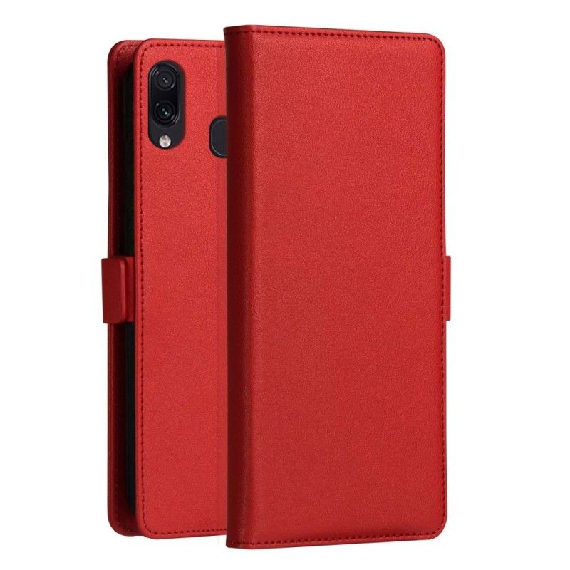 Läderfodral Samsung Galaxy A40 Röd Dzgogo Miloserie