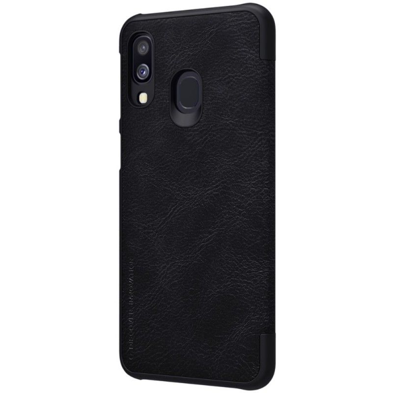 Skal Samsung Galaxy A40 Svart Nillkin Qin-Serien