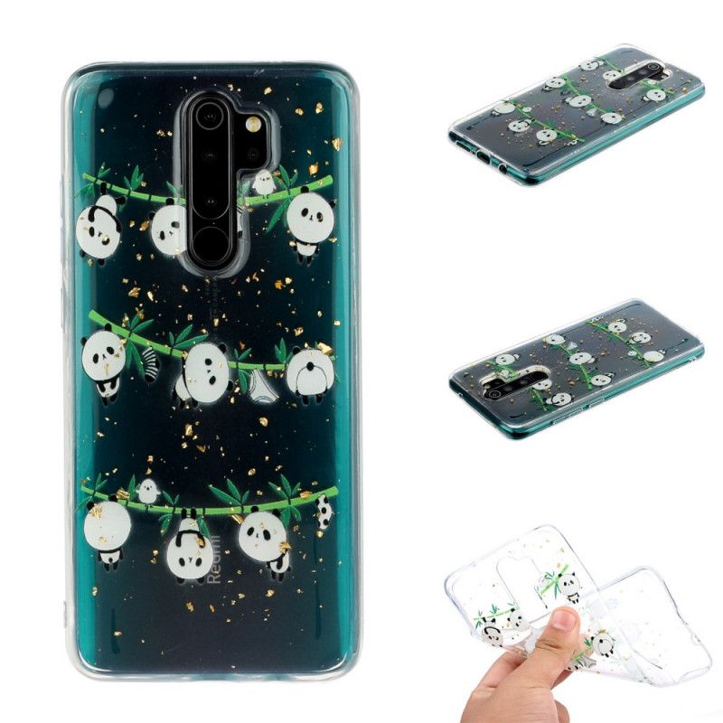 Skal för Xiaomi Redmi Note 8 Pro Pandor På Klädstrecket