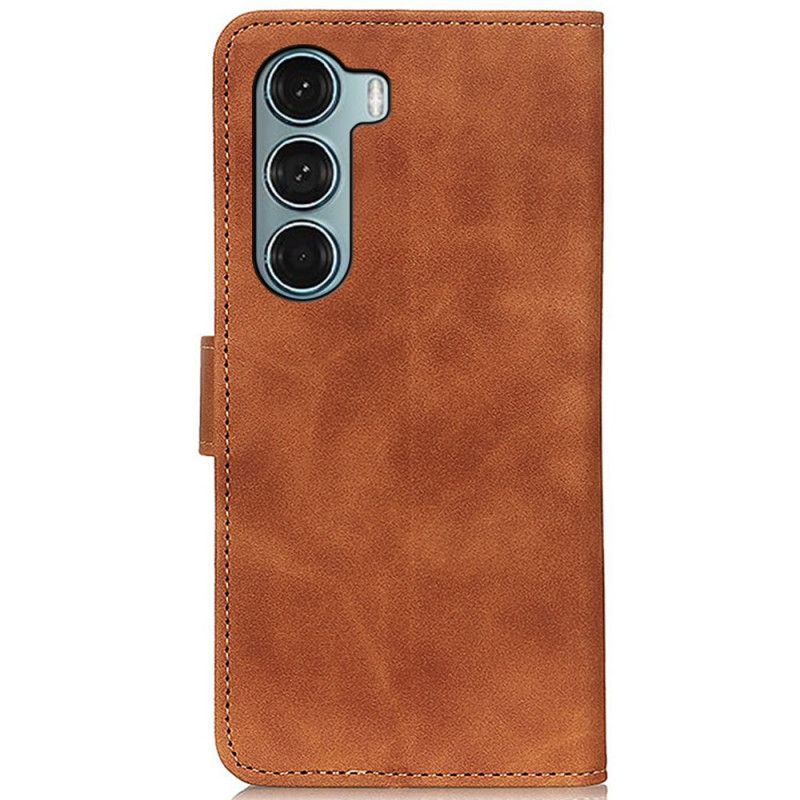 Fodral Moto G200 5g Vintage Khazneh Lädereffekt