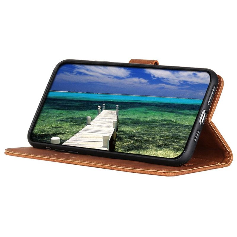 Fodral Moto G200 5g Vintage Khazneh Lädereffekt