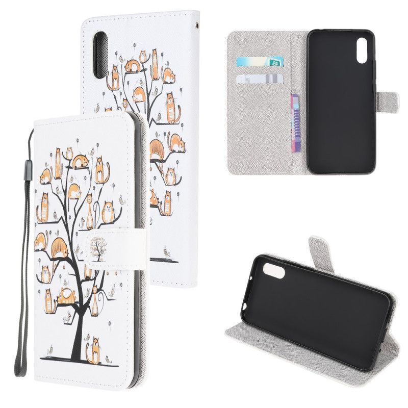 Fodral för Xiaomi Redmi 9A Funky Stringkatter