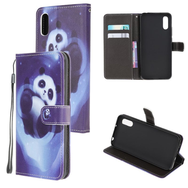 Fodral för Xiaomi Redmi 9A Pandautrymme Med Rem