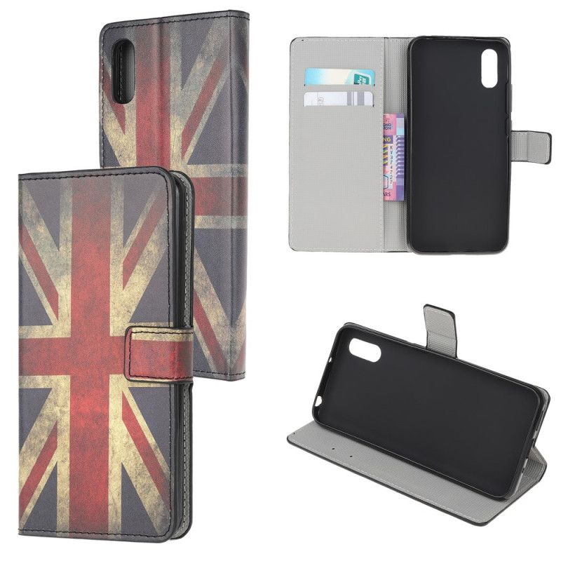Läderfodral Xiaomi Redmi 9A Mobilskal Englands Flagga