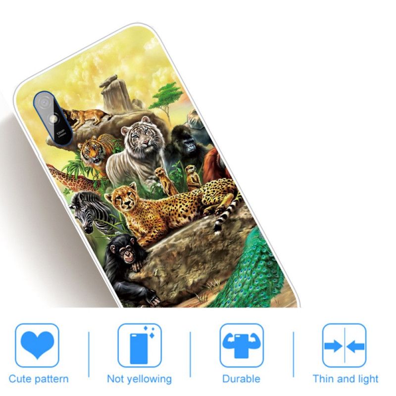 Skal för Xiaomi Redmi 9A Safaridjur