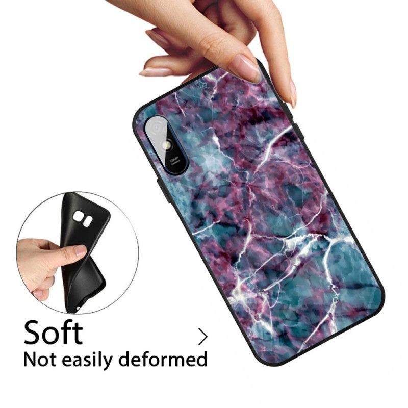 Skal Xiaomi Redmi 9A Mobilskal Lila Marmor