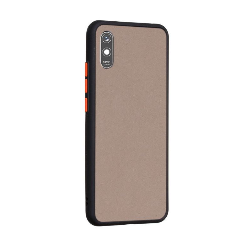 Skal Xiaomi Redmi 9A Svart Hybrid Silikonfälg Design
