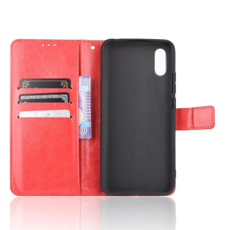 Skyddsfodral Xiaomi Redmi 9A Svart Flashigt Konstläder