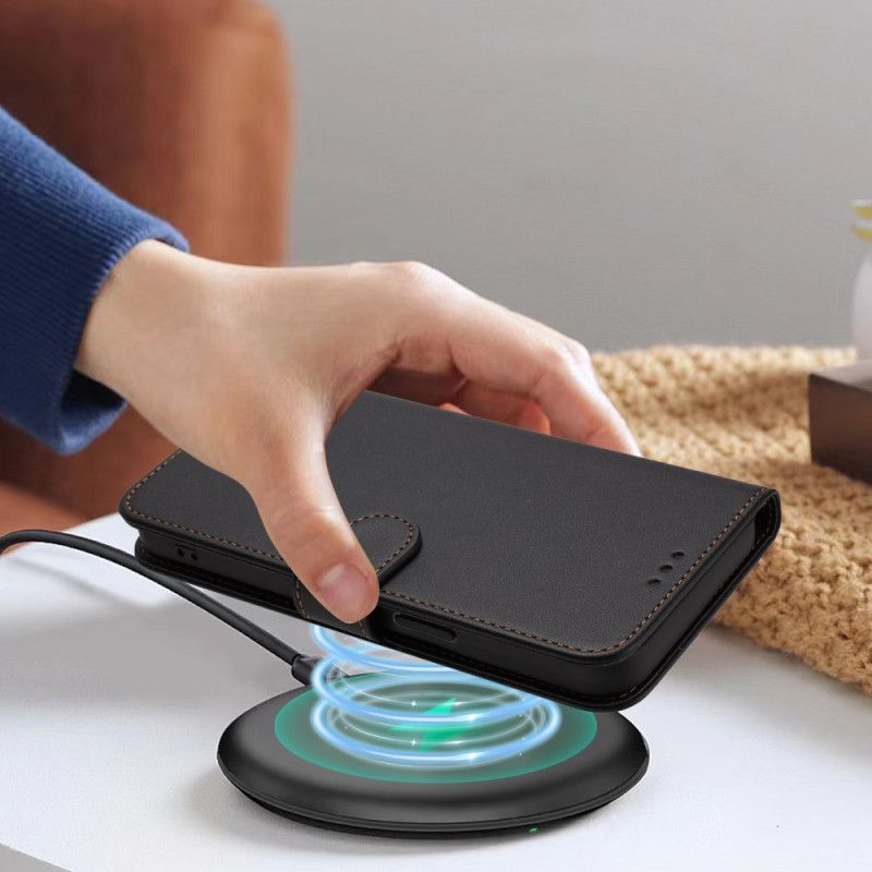 Fodral För Xiaomi 17 Pro Enkel Lädereffekt