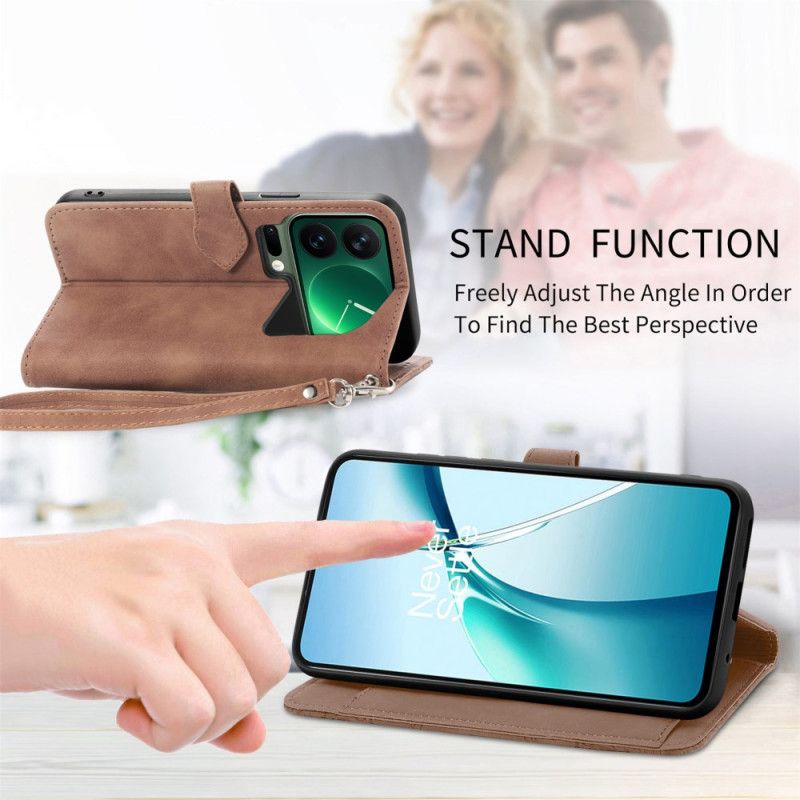 Fodral Xiaomi 17 Pro Plånbok Med Spetsmönster