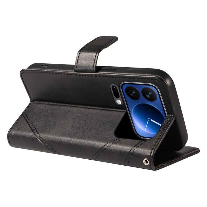 Fodral Xiaomi 17 Pro Tvåfärgad Lädereffekt